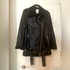 Faux leather Biker Style Coat/Jacket